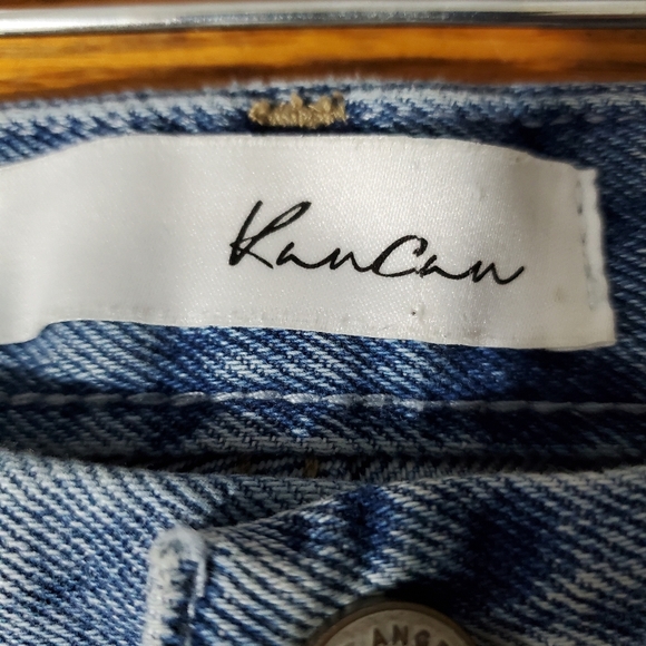 KanCan Ultra Distressed Edgy 90's Boyfriend Jeans Button Fly Size 11 - Picture 8 of 10